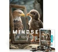Mindset Is Everything for Adults 1000 Piece Jigsaw Puzzle Sharp Mind Creative Fun Family Pastime Art Display (38x26cm)