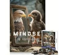 Mindset Is Everything for Adults 1000 Piece Jigsaw Puzzle Sharp Mind Creative Fun Family Pastime Art Display (38x26cm)