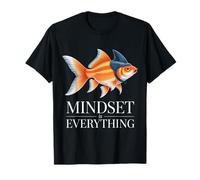 Mindset is Everything Shark Fish Lovers Motivational Quote T-Shirt