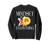 Mindset Is Everything Sunflower Fish Motivation Art for Men Sweatshirt