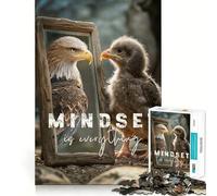 Mindset Is Everything Teenagers 1000 Piece Jigsaw Puzzle Recall Enhancer Indoor Play Pattern Build Room Art (38x52cm)