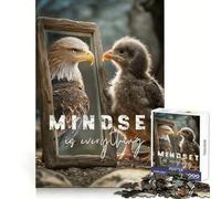 Mindset Is Everything Teenagers 1000 Piece Jigsaw Puzzle Recall Enhancer Indoor Play Pattern Build Room Art (38x52cm)