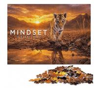 Mindset Is Everything Wooden Puzzle 1000 Pieces | Puzzle activity for family time: hands-on indoor leisure.