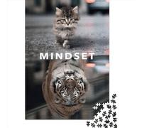 Mindset Motivation Jigsaw Puzzles 1000 Pieces Jigsaw Puzzle for Adults Intellectual Game Jigsaw Puzzle Toys for Adults 1000pcs (75x50cm)
