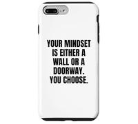 Mindset: Wall or Doorway? Motivational Positive Thinking Case for iPhone 7 Plus/8 Plus