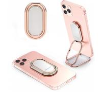 MINDSKY Phone Ring Holder Finger Kickstand 360°Rotation Ultra-Thin Cell Phone Back Grip Foldable Cellphone Stand Compatible with iPhone iPad Smartphones Tablets (with Universal Magnetic Car Mount)
