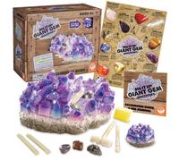 MindWare Dig It Up Giant Gem Discovery Kit - Gemstone Dig Kit Offers Geology for Kids with 12 Real Polished Hidden Gemstones - Includes 1 Gi