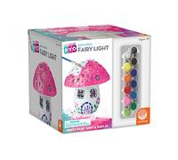MindWare Paint Your Own Fairy Mushroom House Light - Craft Kit Includes 2 Tea Lights, Paint, Brushes and Instruction Guide