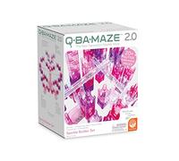 MindWare Q-BA-Maze: Sparkle Builder Set - Glitter & Pink Free-Form Marble-Run Mazes for Boys & Girls - Exciting Building Toys That Kids, Teens & Adults can Enjoy Together