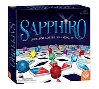 MindWare Sapphiro - A Brilliant Game of Luck and Strategy for All Ages - All-inclusive fun for kids & adults - 140 piece board game for 2 to 4 players, ages 6+, Multicolor,68538