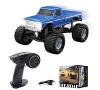 MindXplore 1/36 RC Mini Off-Road Car Model 3602 with Realistic LED Lights, 2.4G 4X4 Full Proportional Remote Control Truck Drift Car (RTR) - 60 Mins Runtime