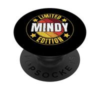 Mindy Name Limited Edition Personalized Birthday Retro PopSockets Adhesive PopGrip