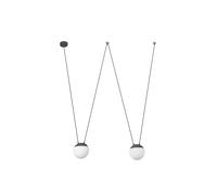 Faro Lighting Mine 2 Light Grey Suspension Pendant, E27