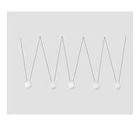 Luminosa Lighting Luminosa Mine 5 Light White Suspension Pendant, E27