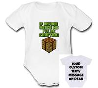 Mine Baby Grow Customisable Personalised Unique Vest Babygrow Girls Boys Unisex top cute Bodysuit Custom Text Craft