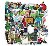 Mine Craft Stickers 50Pcs for Laptop Phone Case Computer Keyboard Water Bottles,Vinyl Decals Kids Boys Girls Teens Game Fans