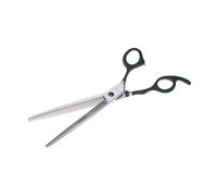 Mine Dog Grooming Scissors Thinners 7.5" - 56 Teeth Professional Japanese Steel, Convex Edge, Offset Rubber Handle, Groomer Tool for All Coat Types, Eco Case & Care Kit