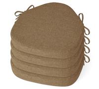 MineCozy Chair Cushions for Dining Chairs 4 Pack 42x39.5x5cm Brown