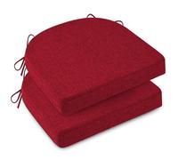 MineCozy Non-Slip Seat Cushions for Dining Chairs Set of 2,45x45cm Red