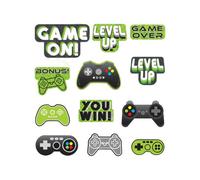 Minecraft 12 Level Up Game Controller Birthday Cut Out (Pack Of 12) Green (One Size)