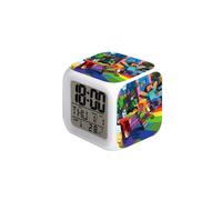 (Minecraft - 19, ) My World Alarm Clock: A Colorful Color-Changing Small Alarm Clock for Students and Bedside Clocks