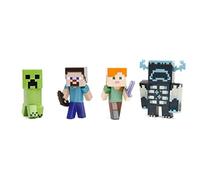 Minecraft 2.5" 4-Pack Collectible Die-Cast Figure, Toys for Kids and Adults