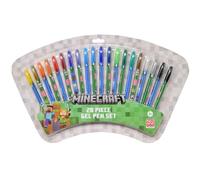 Minecraft 20 pack Gel Pens Stationery Set with a variety of Fun Colors
