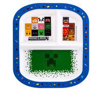 Minecraft 3 Section Childrens Divided Breakfast Lunch Dinner Plate