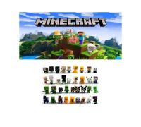 Minecraft 36-Pack Mini Cute Action Figure Kids Toys Steve Creeper Best Gift