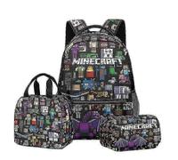 Minecraft 3D Backpack Lunch Bag Pencil Case Set for Kids Students School Supplies Multiple Styles QHHJV WJ 1