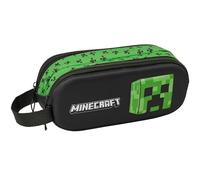 MINECRAFT 3D - Double 3D Pencil Case, Children's Pencil Case, Ideal for School Age Children, Comfortable and Versatile, Quality and Resistance, 21 x 6 x 8 cm, multicoloured, M, Casual
