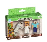 Minecraft 3D Erasers - Pack of 3