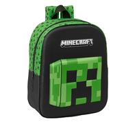 MINECRAFT 3D Nursery Backpack, Adaptable to Cart, Easy Cleaning, Ideal for Children of Different Ages, Comfortable and Versatile, Quality and Resistance, 22 x 10 x 27 cm, multicoloured, M, Casual