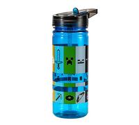 Minecraft 580ml Kids Water Bottles with Straw - School Drinks Bottle