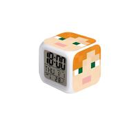 (Minecraft - 6, ) My World Alarm Clock: A Colorful Color-Changing Small Alarm Clock for Students and Bedside Clocks