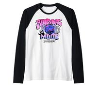 Minecraft Adventure Mode Enderman Graffiti Art and Text Raglan Baseball Tee
