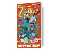 Minecraft Age 7 Birthday Card