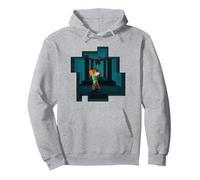 Minecraft Alex And Ender Dragon Endgame Pullover Hoodie, Adult Unisex, Heather Grey, Small