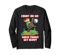 Minecraft Alex Count On Me When Things Get Heavy Poster Long Sleeve T-Shirt