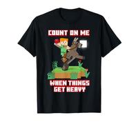 Minecraft Alex Count On Me When Things Get Heavy Poster T-Shirt