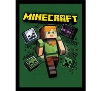 Minecraft Alex Framed Poster In Light Green Light Green