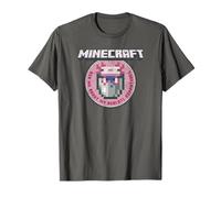 Minecraft Axolotl Adventures Circle Badge T-Shirt