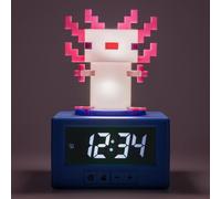 Minecraft Axolotl Digital Alarm Clock With Night Light, Gaming Decor Gift For Kids Teens, Official Licensed, Paladone
