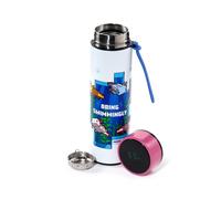 Minecraft Axolotl Digital Thermometer Bottle Hot Cold Insulated Travel Flask