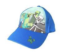 Minecraft Baseball Cap (DE/NL/SE/PL, Numeric, 54, Blue), blue