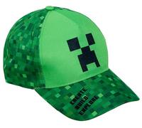 Minecraft Baseball Cap Kids Unisex Hat Creeper Summer Peaked Sun Hat Adjustable Green