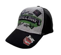 Minecraft Baseball Cap Multicoloured (UK, Numeric, 6 7/8, Black)