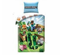 Halantex MINECRAFT Bed Set CACTUS RUN Cotton Duvet Cover 140x200cm And Pillow Case 70x90cm ORIGINAL
