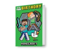 Minecraft Birthday Card