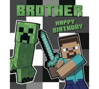 MINECRAFT BIRTHDAY CARD BROTHER